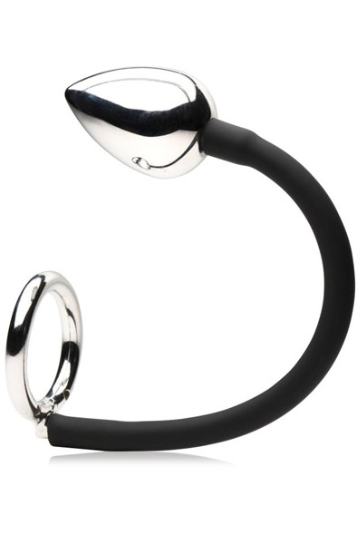 Tug + Plug Cock & Ball Ring With Anal Plug Analplugg med penisring