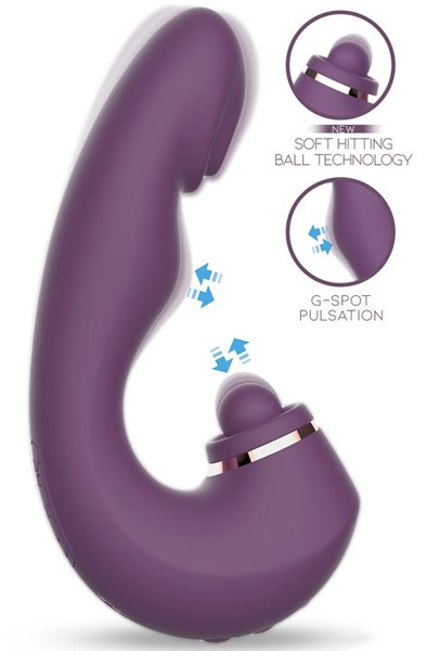 Turis Soft Hitting Ball With G-spot Pulsation & Vibration G-piste vibraattori