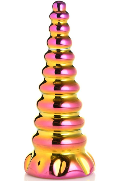 Twilight Rainbow Glass Dildo 16 cm Dragon dildo