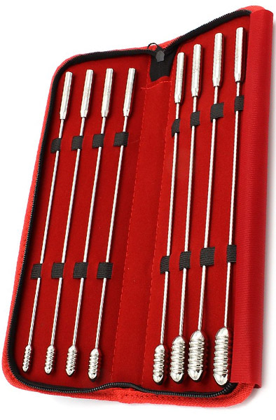 Urethral Sound Dilator Groved Beads 8-pcs Set Dilator paket