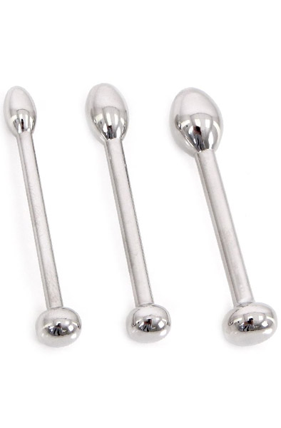 Urethral Trainer Kit 3 Solid Tear Penisplugs Dilator paket