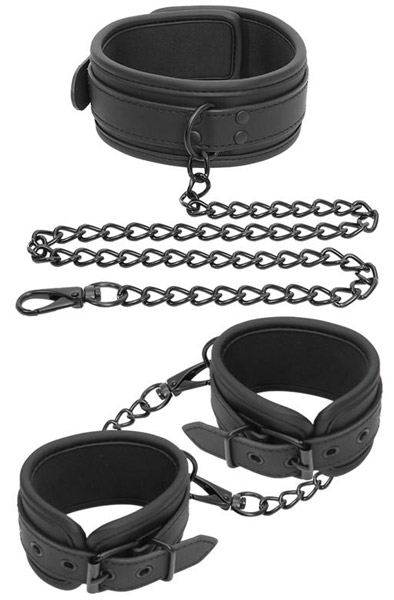 Vegan Collar & Hand Cuffs Set Handbojor
