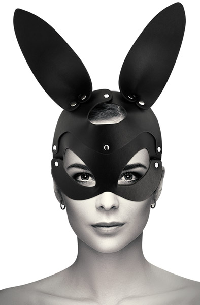Vegan Leather Mask With Bunny Ears Bunny Dräkt