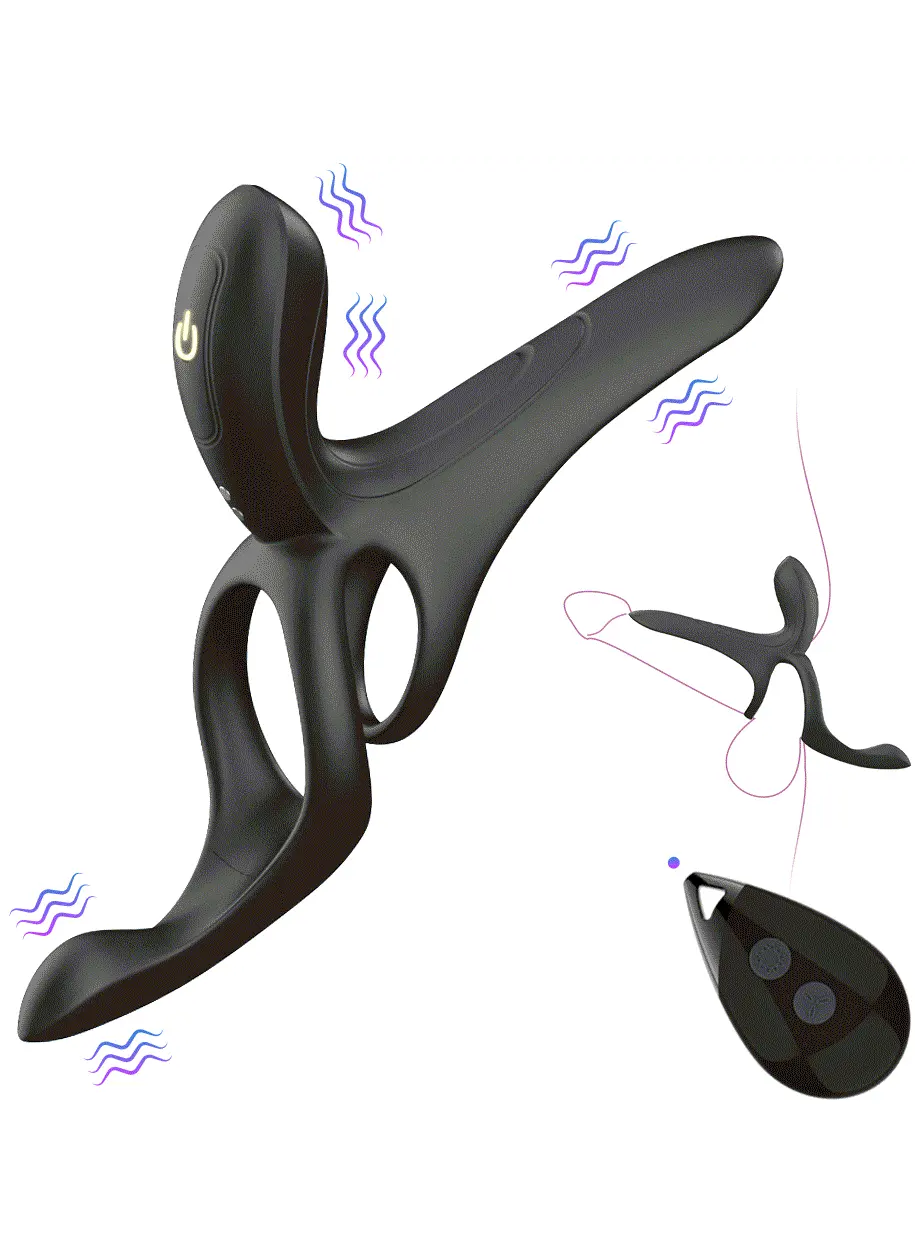 Vibrating Cock Ring With Clitoral Stimulation Penisring med vibrator