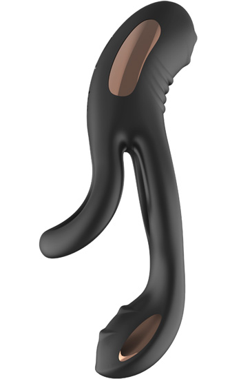 Vibrating Cock Ring With Clitoral Vibrator Penisring