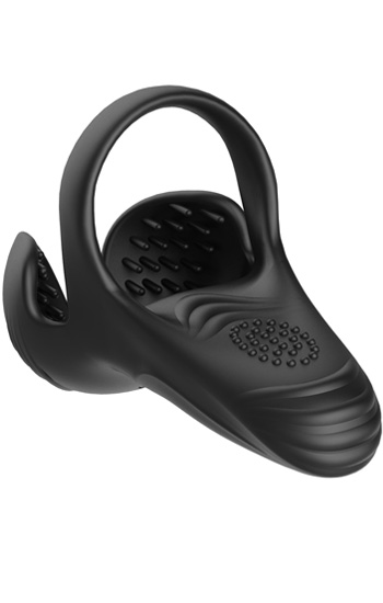 Vibrating Cock Ring With Perineum/Balls Stimulation Penisring