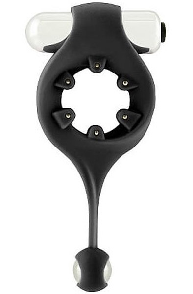 Vibrating Cockring With Dangling Ball Pungvibrator