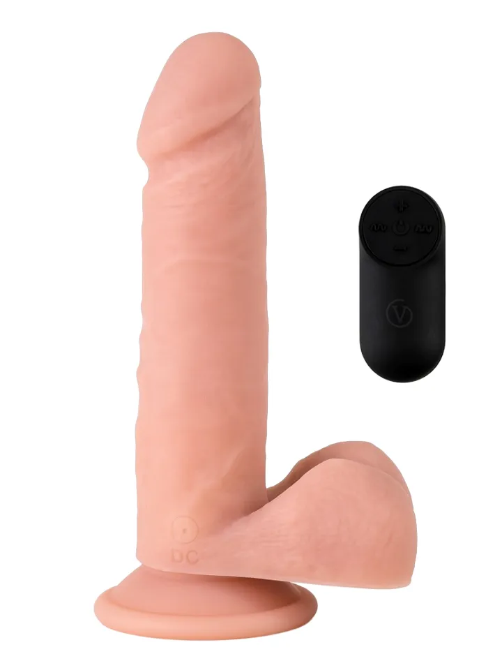 Vibrating Dildo With Remote 21 cm Värisevä dildo