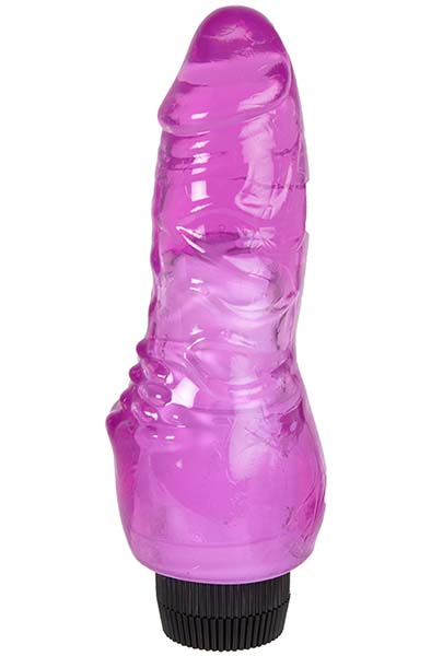 Vibrating Dong With Clitoris Stimulation 18 cm Värisevä dildo