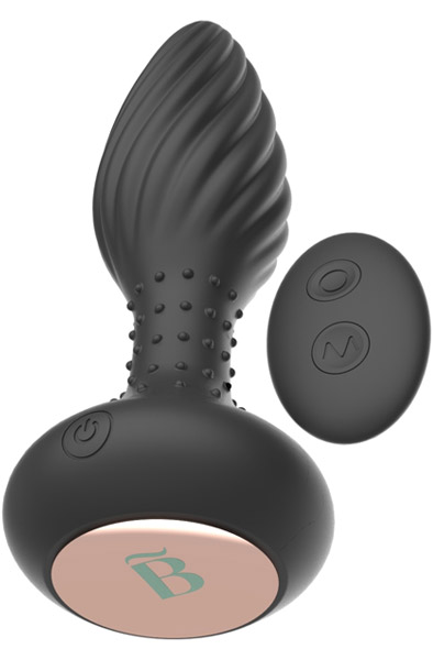 Vibrating & Rimming Butt Plug Nr. 2 Analplugg med vibrator