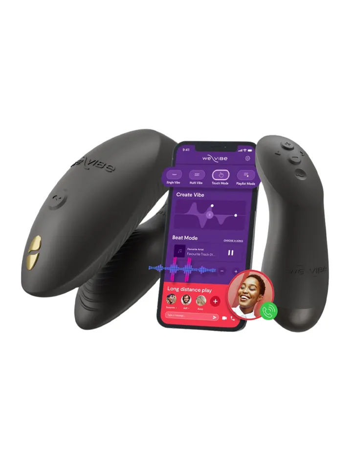 We-Vibe Chorus Pro Black Sovelluksella ohjattava parivibraattori