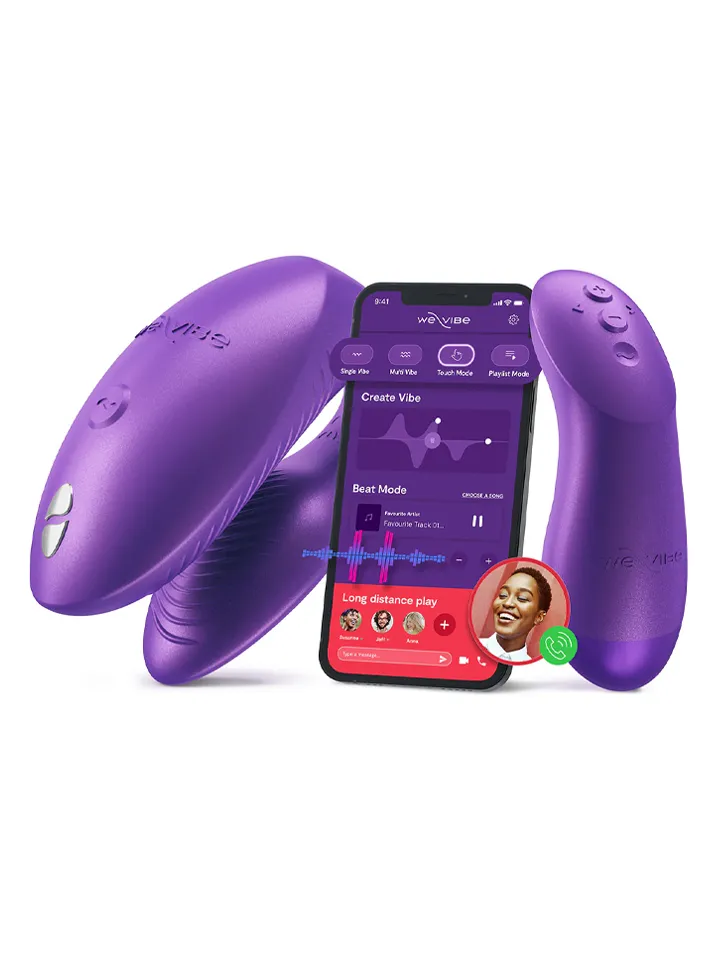 We-Vibe Chorus Pro Cosmic Purple Sovelluksella ohjattava parivibraattori