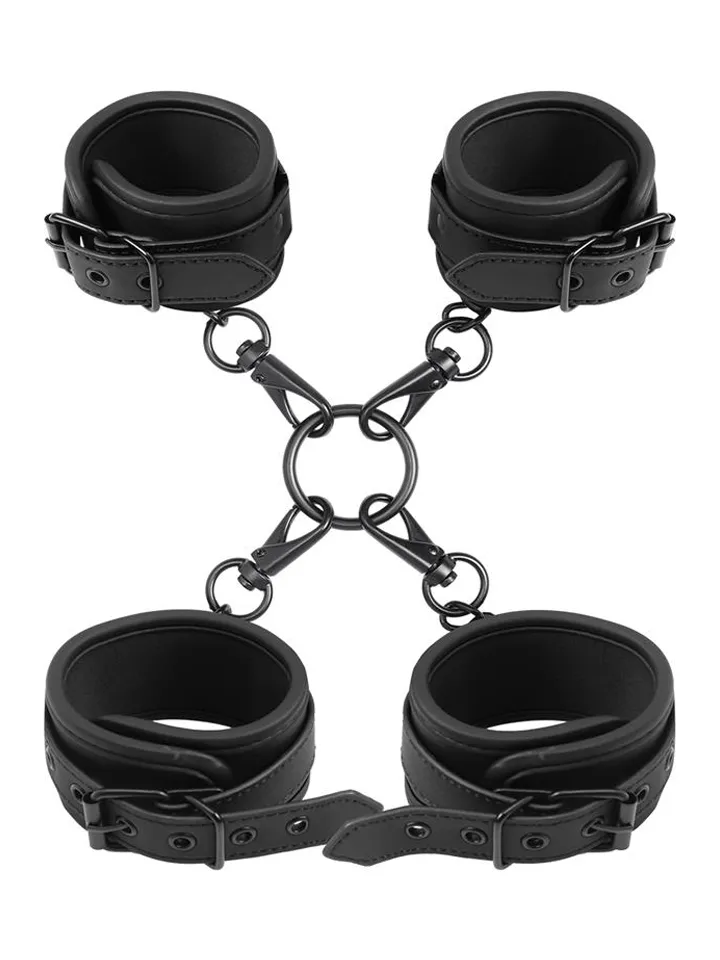 Wrist & Ankle Cuffs Set Vegan Leather Hand och fotbojor