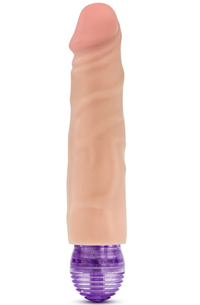 X5 Plus The Little One Beige 13,5 cm Dildo med vibrator