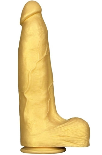 XXL Silicone Dildo Gold 33 cm XXL-dildo